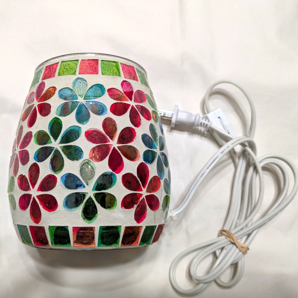 Intertek Colorful Mosaic Flower Lamp